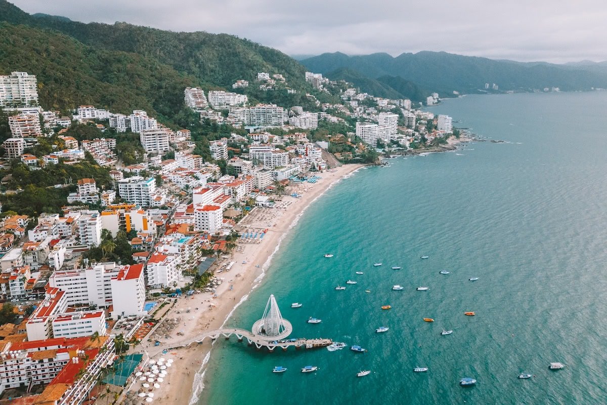 Vista aérea de Puerto Vallarta